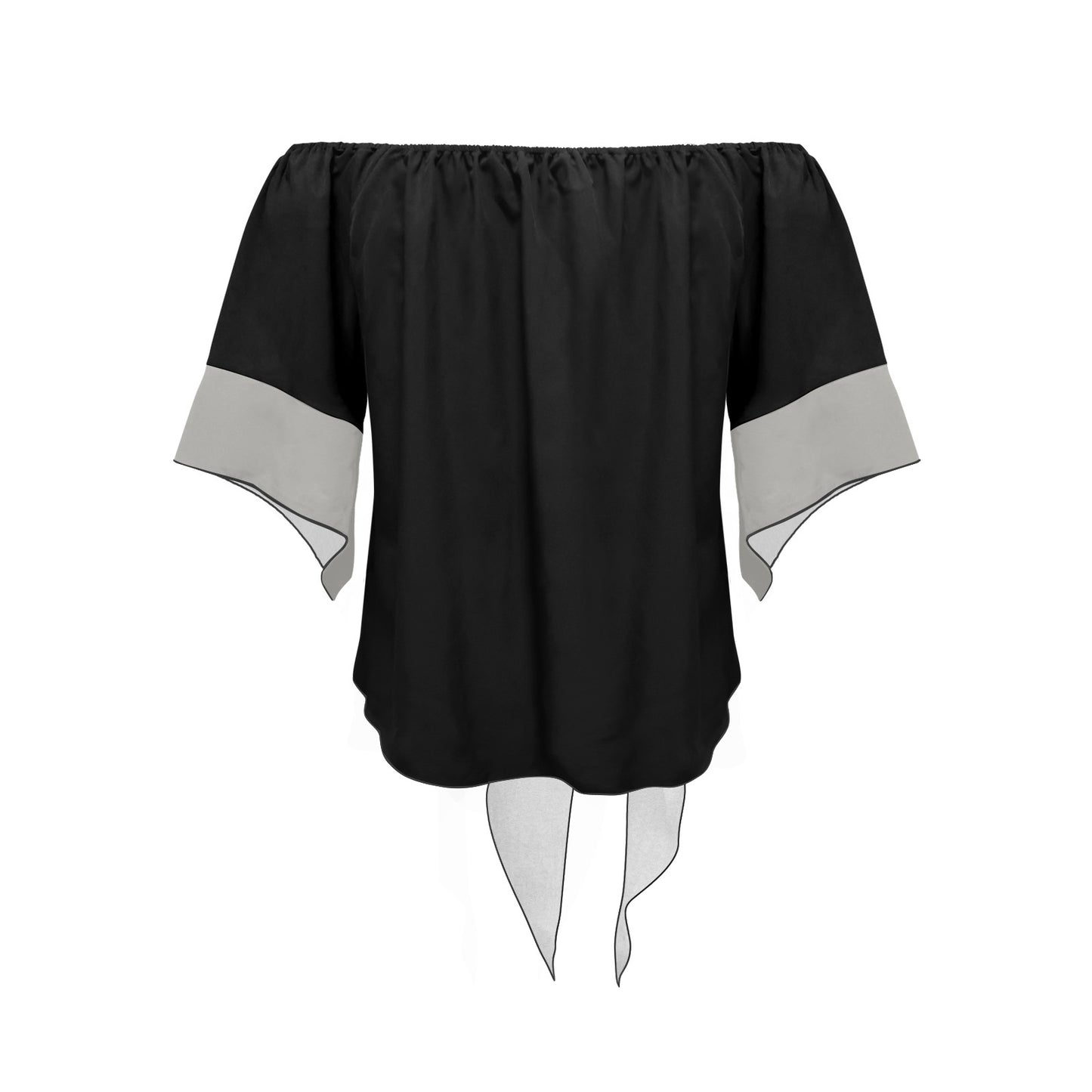 Off Shoulder Knot Front Blouse