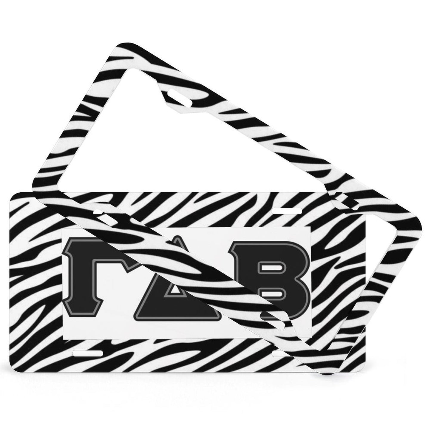 License Plate(zebra print)