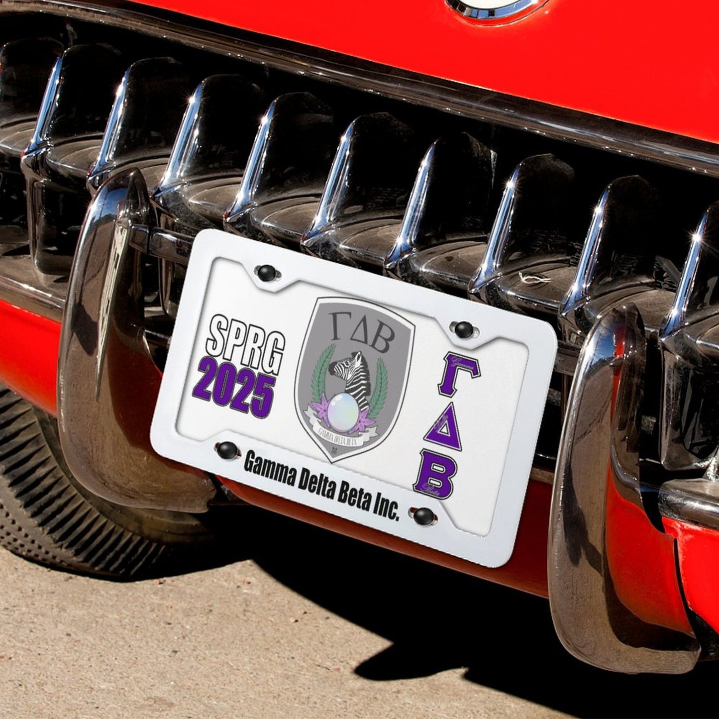 License plate and frame