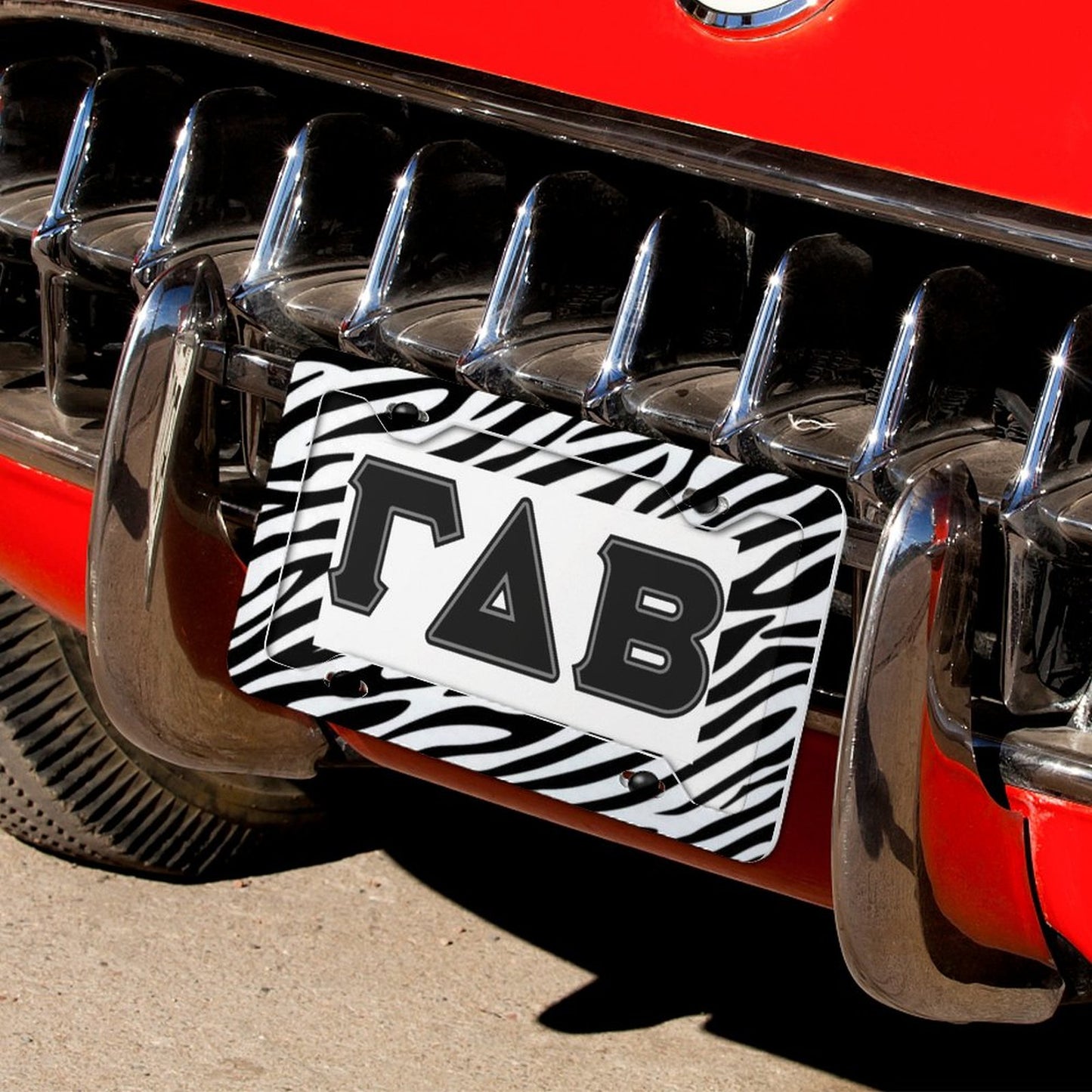 License Plate(zebra print)