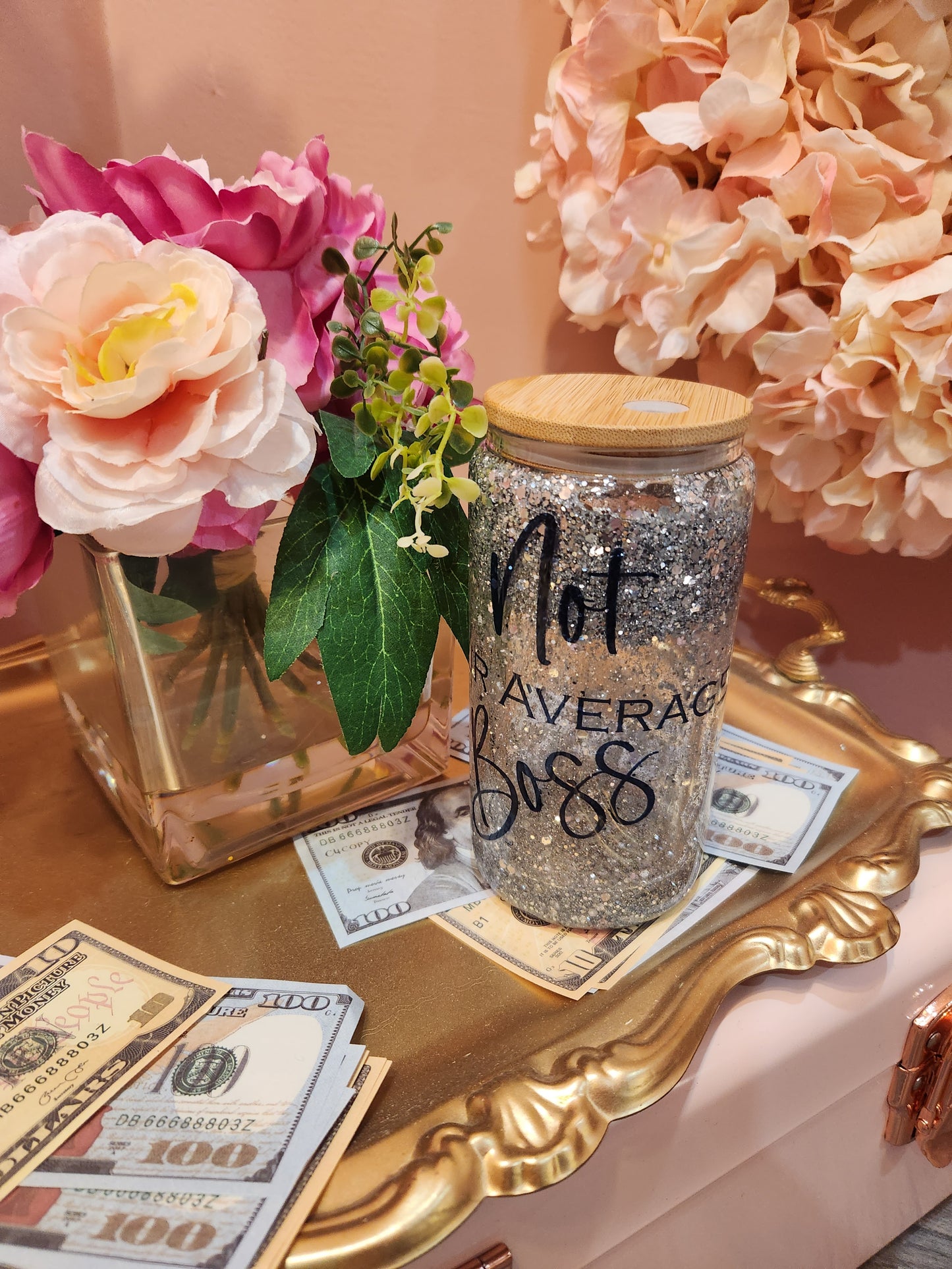 Glass Snow Globe Tumbler