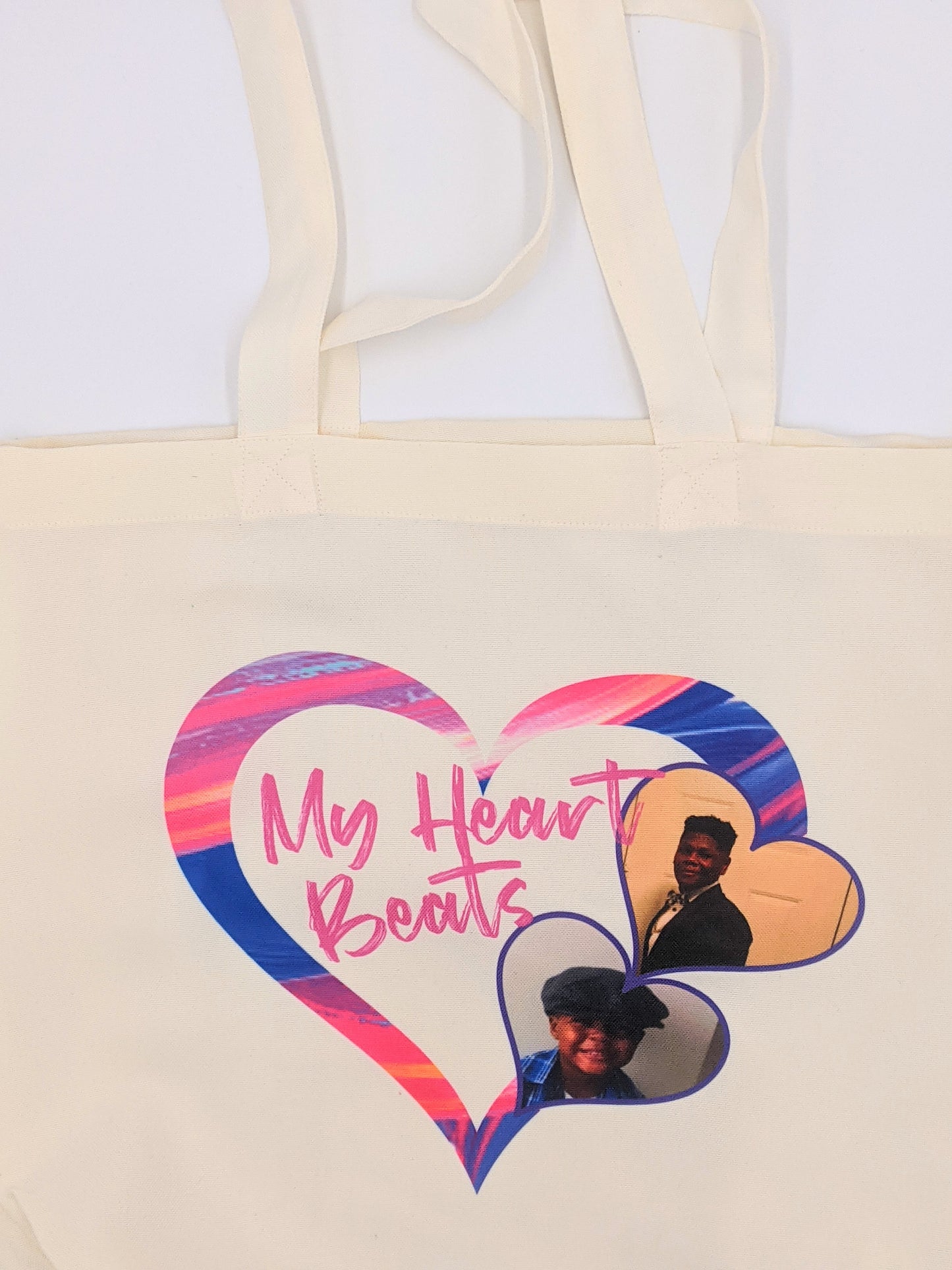 My heart beat tote bag