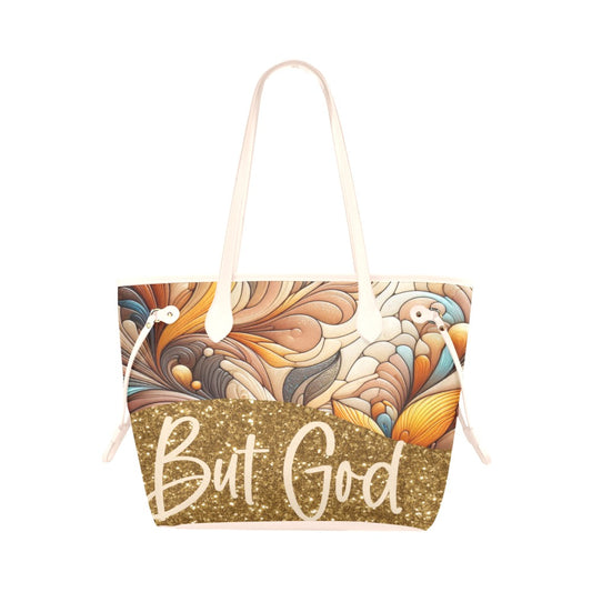 But God Canvas & Leather Tote Bag